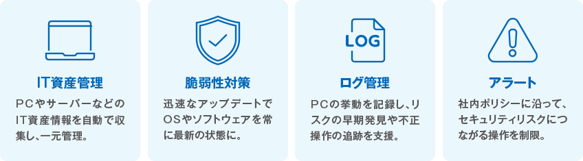組織のIT資産を一元管理し、セキュリティを強化