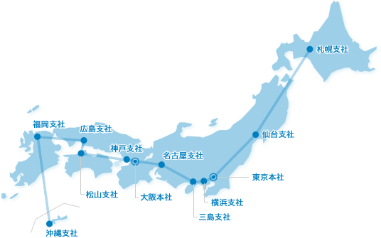 拠点日本地図